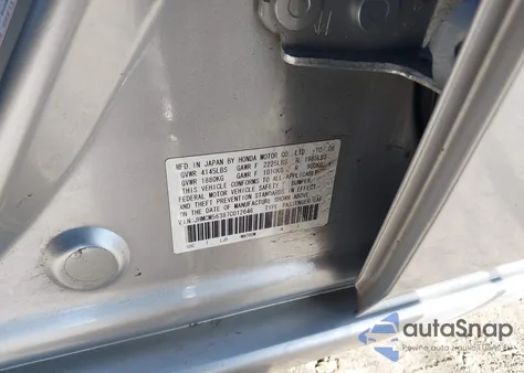 2007 Honda Accord 2.4 Se из США, поврежденный, VIN JHMCM56387C012646